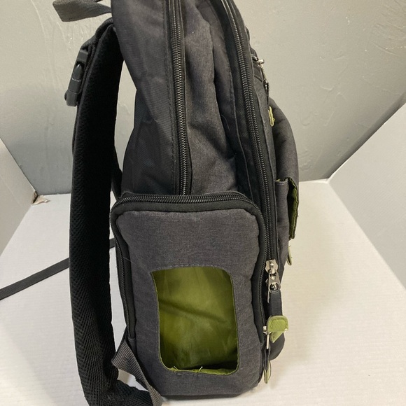 Eddie Bauer Black/Gray w Green Backpack Versatile and Durable - Picture 9 of 10